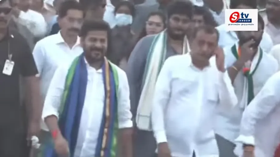 Padayatra from Ambedkar Chowrasta to Meeting Venue at Rajanna Sircilla